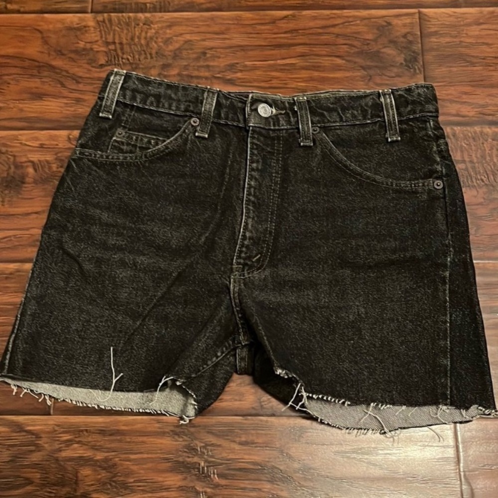 Dolce & Gabbana Black Denim Skater Shorts
